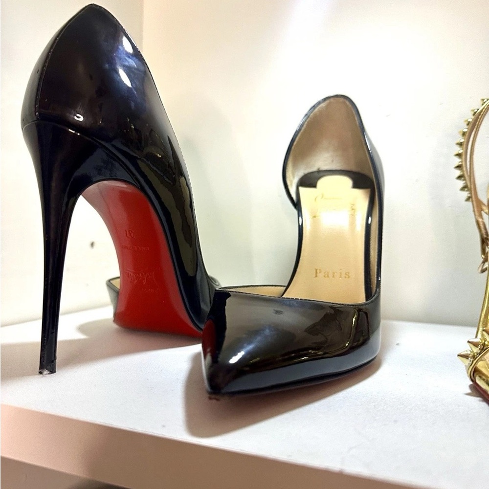 Christian Louboutin Black Patent Leather Heels